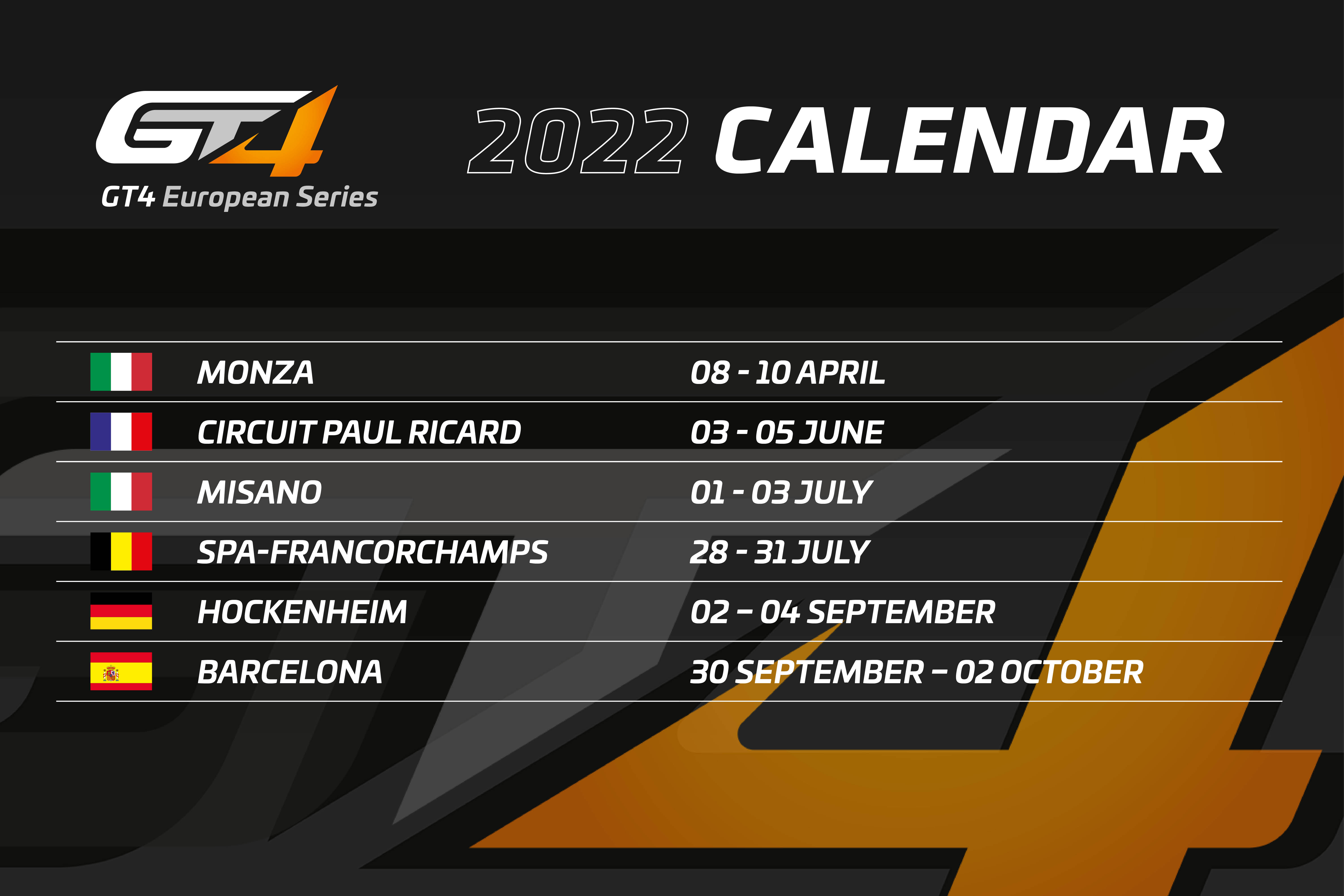 European And American Series Among First Set Of 2022 Calendars